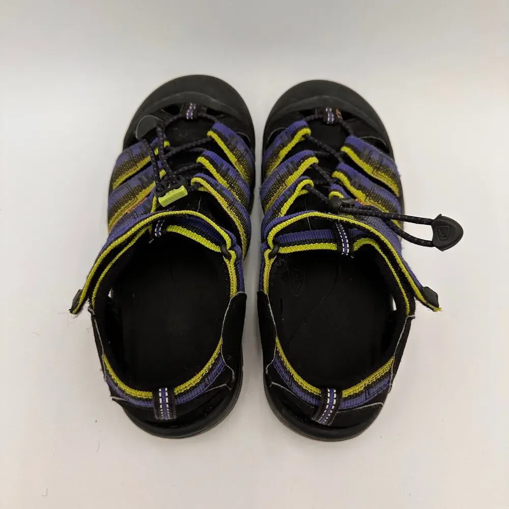 Keen Kids Newport H2 Blue Green & Black Hiking Sandals Size 4